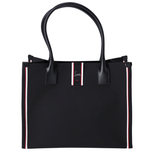 Christian Louboutin Nastroloubi Tote Bag 3245177 Black White Red Canvas